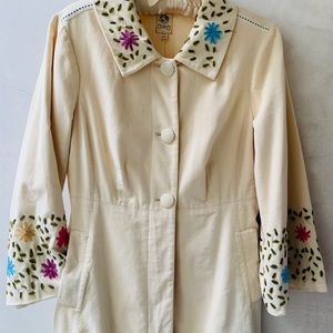 Anthropologie Vintage Velvet Coat